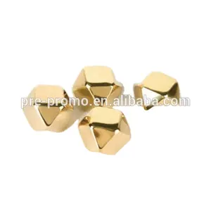 Cubo de gelo de diamante em aço inoxidável dourado personalizado por atacado personalizado