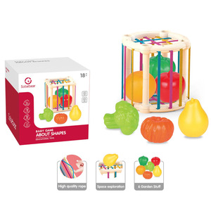 Cubo de actividades de dibujos animados para niños, juguete educativo sensorial para bebés, juego de clasificación de formas para niños pequeños - Product Image 5