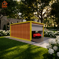 conteneur modulaire préfabriquée, garage abri de stockage personnalisés, portables, à ossature métallique et panneaux sandwich