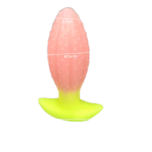 Jouets sexuels anaux féminins à porter longue durée, plug en silicone ananas étanche et écologique pour stimulation et jeux en extérieur - Product Image 1