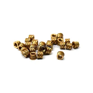 M4 Insert Nuts M2 M3 M4 M5 M6 M8 1/4-20 Inside Threaded Brass Inserts Nut For Plastic Overmolding