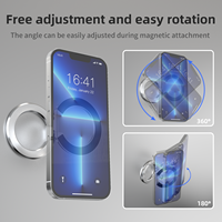 Support de téléphone double face réglable en alliage d'aluminium magnétique flexible avec logo personnalisé OEM ODM