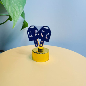<span class=keywords><strong>Lampe</strong></span> LED en alliage sur le thème de Hanoucca, mini <span class=keywords><strong>lampe</strong></span> de Hanoucca, ornement de bureau, décoration de fête juive, or/bleu/blanc, personnalisable - Product Image 6