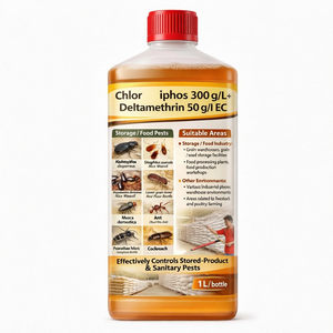 Insecticide liquide Chlorpyrifos 300 G/L Plus Deltamethrin 50 G/L EC pour la lutte antiparasitaire des grains en entrepôt - Product Image 1