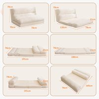 Canapé modulaire personnalisé d'usine, matelas de sol pliables éclairés par un canapé extra pliable 6, canapé pour chambre à coucher salon