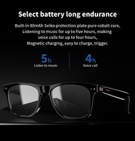 Nouveaux modèles de lunettes intelligentes avec haut-parleur, casque audio sans fil pour le sport en extérieur, appels audio BT, lunettes de soleil musicales, lunettes anti-lumière bleue
