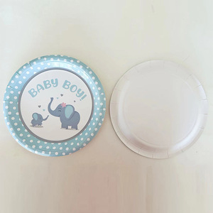 Vajilla Desechable para Celebraciones de Cumpleaños de Bebé, Juego de Platos de Papel y Tazas de Café, Botella para Beber - Product Image 2