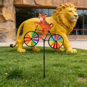 Mulino a Vento da <span class=keywords><strong>Giardino</strong></span> Creativo con Animali Cavalcabili, Modellazione Tridimensionale in Plastica Impermeabile - Product Image 2