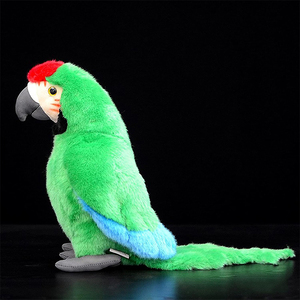 Peluche Ara Colorée Réaliste 22 Pouces, Jouet en Peluche Grand Oiseau Vert, Collection Cadeau pour Enfants - Product Image 3
