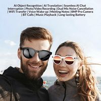 Gafas Inteligentes con Cámara de 8MP, Llamadas de Voz Multifunción, Reconocimiento de Objetos en Video, Traducción en Tiempo Real, Botón Táctil 8K UHD #   W611