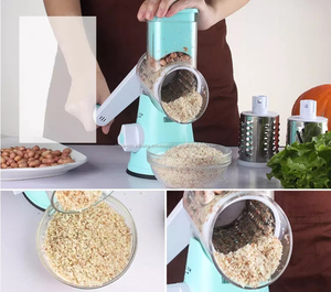 Uso <span class=keywords><strong>en</strong></span> el hogar Mini Manual <span class=keywords><strong>ronda</strong></span> mandolina Slicer de Rotary rallador de queso de nueces vegetales patata - Product Image 6