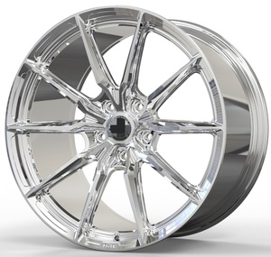 Custom Two-Color 18-22 Inch High-End Forged Classical Sports Type 5X112 5X120 Bright Silver Pickup SUV <b>Wheels</b> New - Product Image 2