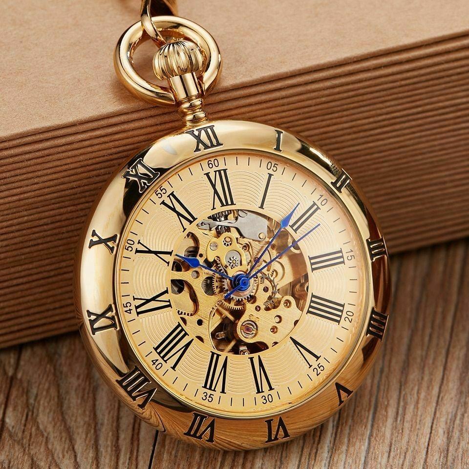 Automatic Pocket Watch Quality Style for Men Women