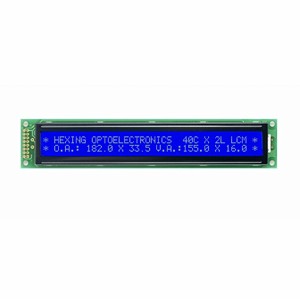 Mô-đun <span class=keywords><strong>LCD</strong></span> ký tự chữ số 40x2 với đèn nền 8 bit STN chế độ màu xanh tiêu cực đèn nền trắng cung cấp điện 5V - Product Image 1