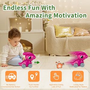 Jouets de voiture de dinosaure avec sac de rangement pour tapis de jeu, mini camions à tirer pour tout-petits bébés garçons filles <span class=keywords><strong>1</strong></span> 2 ans cadeau d'anniversaire - Product Image 4