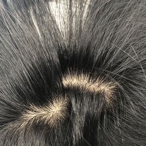 SS Longfor tóc nữ mùa hè tóc vàng Polka <span class=keywords><strong>Dot</strong></span> hairpiece tay gắn ren Topper lụa cơ sở đóng cửa tự nhiên Remy tóc con người tóc giả - Product Image 6