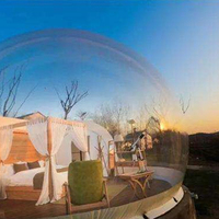 Tienda de campaña geodésica moderna para exteriores, carpa domo de Metal impermeable para acampada, Hotel