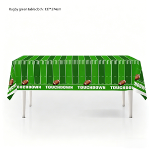 Articles de fête d'anniversaire pour enfants sur le thème du football américain (rugby) en gros : assiettes en papier, serviettes, nappes - Product Image 2
