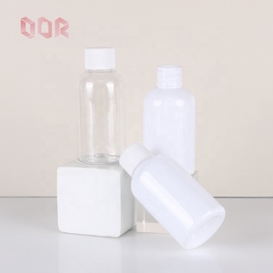 PET Transparent 500cc Supplément Santé Capsule Bouteille avec Personnalisé Couleur Bouchon À Vis - Product Image 2