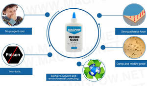 Magpow 250 g par étain 35% colle à bois blanche à teneur solide pour meubles - Product Image 4