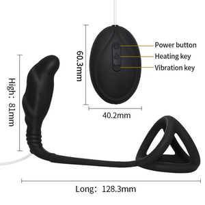 Anal <b>Plug</b> Vibration Prostate Massager With <b>Remote</b> <b>Control</b> <b>For</b> Adult Stimulation - Product Image 3
