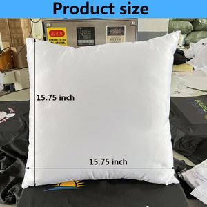 Housses de coussin blanches imprimées, personnalisables avec logo, pour sublimation - Product Image 4