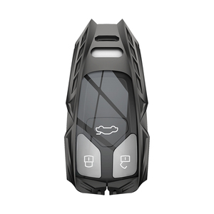 เคสฝาปิดกุญแจรถโลหะพร้อมพวงกุญแจใช้ได้กับ Q7 A4 <span class=keywords><strong>Audi</strong></span> Q5 TT A3 A6 SQ5 R8 S5 Quattro 2017 UP - Product Image 4