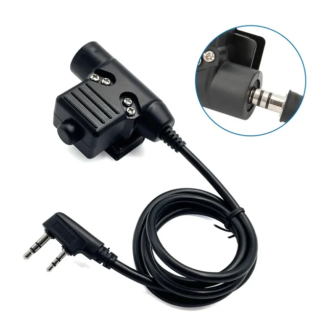 Tactico Gear ABS Push Talk Standard U94 PTT Radio Headset In-Ear Wired Tactical Equipment Baofeng Ham Radio UV-82 UV-5R 888S