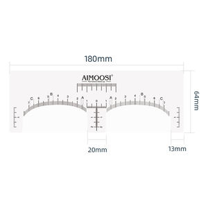 Herramienta de Medición para Cejas de Henna, Pegatinas de Mapeo, Regla para Cejas de Microblading, Pegatina Adecuada para Todas las Formas de Rostro - Product Image 5