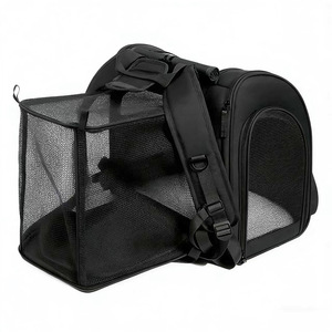 Breathable Mesh Expandable Cat <b>Backpack</b> Portable Large Capacity Pet Travel Carrier for Small Pets - Product Image 4