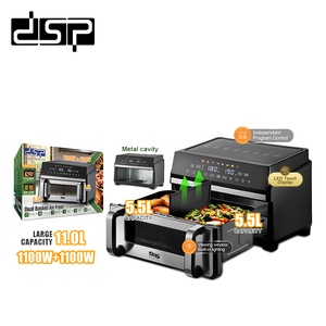 Freidora de Aire Digital Eléctrica Profesional DSP de 11L con Doble Cesta, 2 Cestas Grandes, Freidora de Aire Profunda para Uso Doméstico, ¡Gran Oferta! - Product Image 6