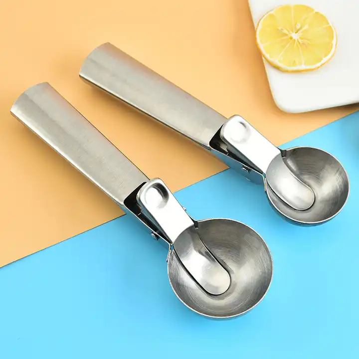Stainless Steel Ice Cream Scoop - Innovative Culinary Tools 