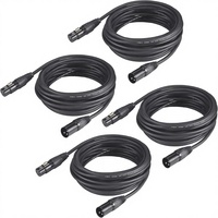 Câble DMX personnalisé avec connecteurs XLR 3 broches mâle/femelle en métal pour transmission de signal pour éclairage DJ, éclairage de scène et projecteurs mobiles