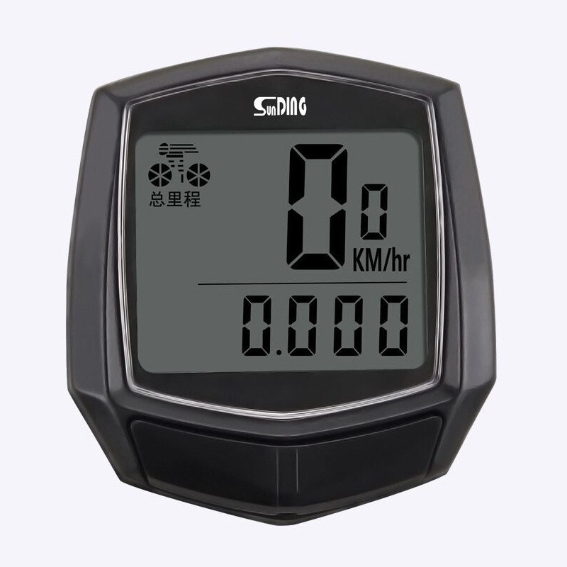 Compteur de vitesse noir avec veilleuse