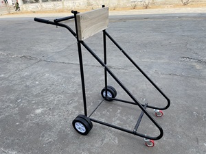 Подвесная подставка для мотора 315 фунтов, подставка для мотора лодки, тележка с нажимом, подвижная тележка, 4 колеса, подвесная тележка для мотора - Product Image 5