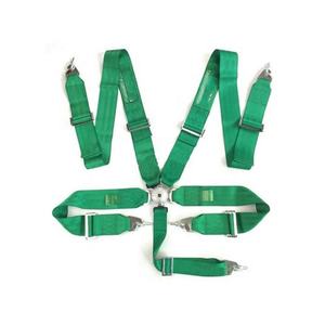 Sabuk Pengaman Balap 4 Poin, Sabuk Pengaman Universal Olahraga Mobil Kualitas Tinggi Kustom Warna Hijau - Product Image 2