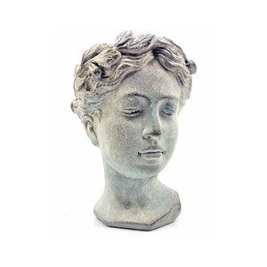 Vasi Fioriera Artigianali a Forma di <span class=keywords><strong>Testa</strong></span>, Fioriera Dea Greca, <span class=keywords><strong>Vaso</strong></span> da Fiori Effetto Invecchiato, Sculture di Tendenza - Product Image 3