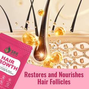 Gomitas para el Crecimiento del Cabello con Queratina, Péptidos de Colágeno Marino Hidrolizado, Suplemento Dietético para Engrosar el Cabello en Mujeres - Product Image 6
