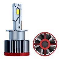Faros LED Serie D D1S D2S D3S D4S D5S D8S con Decodificador Canbus, Bombillas LED para Auto, 4 Tubos de Cobre, 12v, Bombilla LED D1S