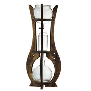 Cold Ice Drip <span class=keywords><strong>Étagère</strong></span> en bois Fond en verre Brew Drip Tower 6-8 Tasses <span class=keywords><strong>pour</strong></span> <span class=keywords><strong>cafetière</strong></span> - Product Image 5