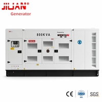 Générateur silencieux Weichai Baudouin 8M33D800E200 triphasé 640kW 800kVA 900kVA 1000kVA 1MW pour système mini-réseau hybride
