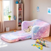 Canapé-lit pliable géant en mousse colorée pour enfants et bébés, idéal pour le salon