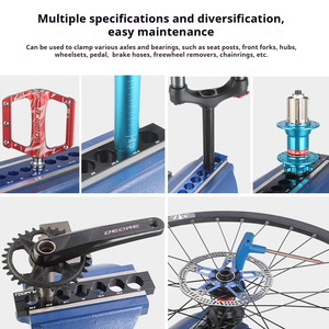 Herramienta de abrazadera de tornillo de Banco de bicicleta multifuncional TOOPRE herramienta de mantenimiento de rueda de cubo de tubo de asiento de horquilla delantera para talleres de reparación de <span class=keywords><strong>bicicletas</strong></span> - Product Image 6