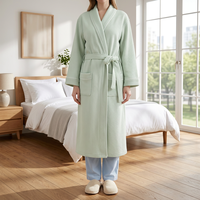 Peignoir en modal personnalisé pour femme, style hôtel 5 étoiles, manches longues, teint en pièce, avec cordon de serrage, séchage rapide, vente en gros
