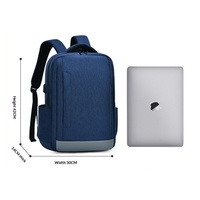 Sac à dos pour homme, idéal pour les voyages d'affaires, imperméable, simple, avec port USB, léger, pour ordinateur portable, tendance et en stock