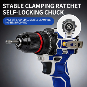 Hand Drill, Cross-Border <b>Power</b> <b>Tools</b>, Rechargeable Lithium Drill Gun, Multi-Function Drilling Gun, Impact Drill - Product Image 2