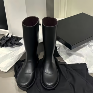 Botas de Lluvia Nuevas 2026 para Mujer, por Encima de la Rodilla, Impermeables, de Cuero Genuino, Estilo Slip-On, Venta Directa de Fábrica al Por Mayor - Product Image 2
