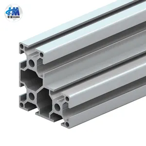 Extrusão de alumínio industrial MV-8-6630H 6061 6063 T-slot, serviço de solda e dobra de perfil de alumínio oco anodizado