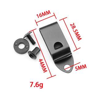 स्टेनलेस स्टील IWB पिस्तौलदान बेल्ट क्लिप-यूनिवर्सल म्यान/पिस्तौलदान-IWB-<span class=keywords><strong>2</strong></span> छेद Kydex क्लिप - Product Image 5