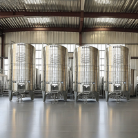 Acier inoxydable 1000L 5000l 10000l Cuves de fermentation pour jus vin alcool équipement de stockage avec certificat ISO